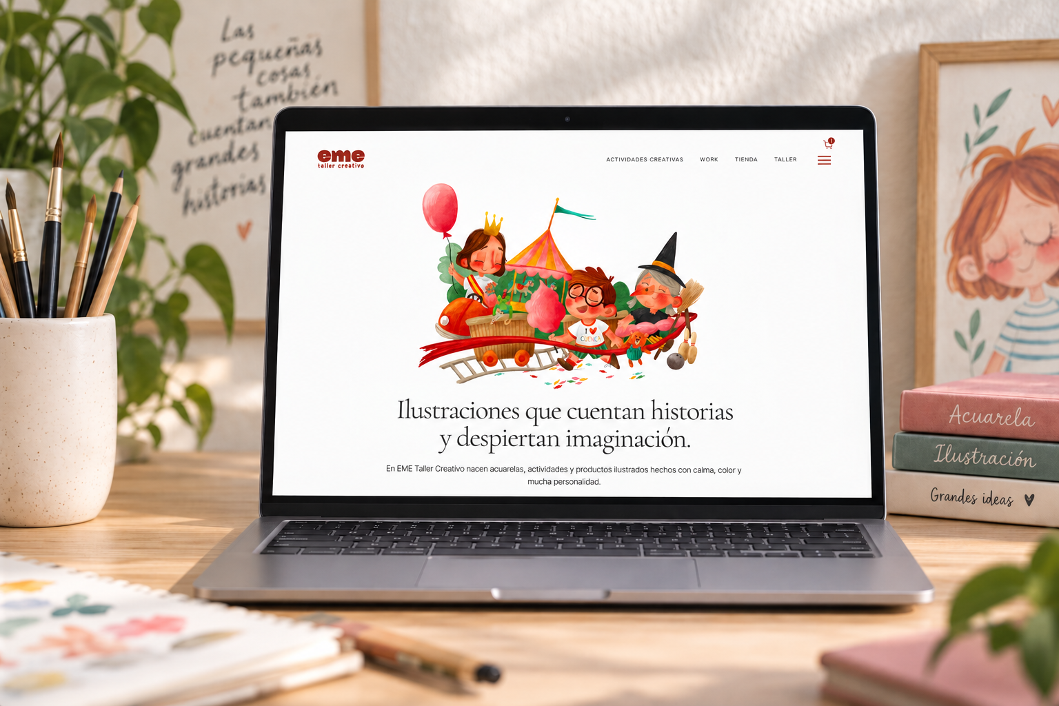 Proyecto Eme Taller Creativo · Web y tienda online 