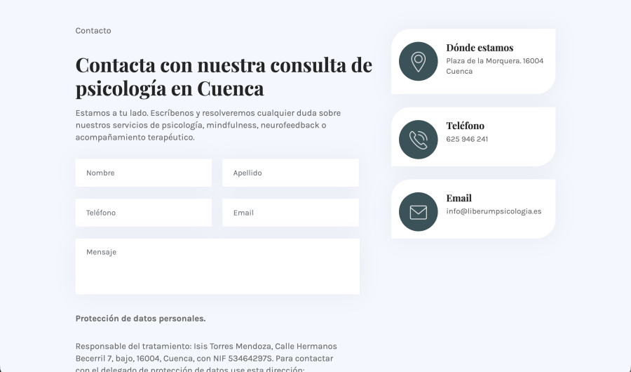 Espacio Liberum · Rediseño y desarrollo web, fotografía 3