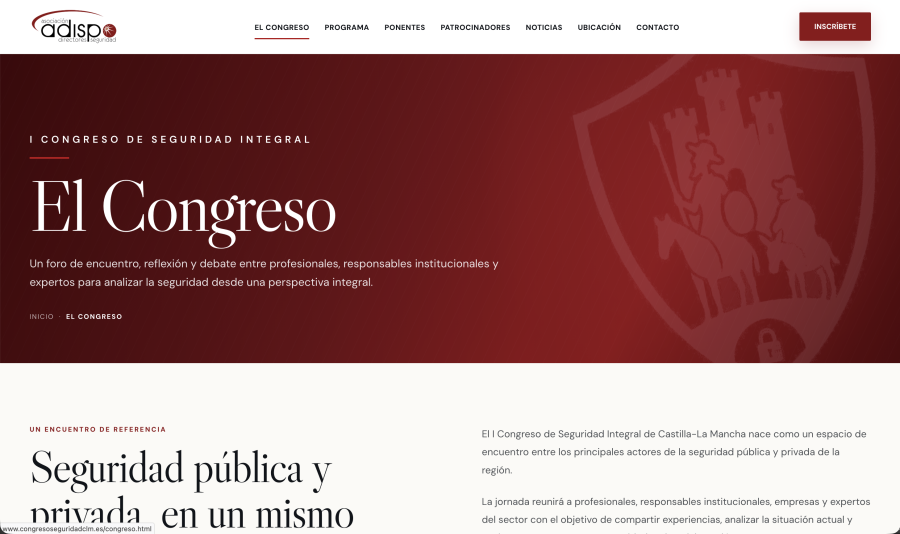 I Congreso de Seguridad Integral de Castilla-La Mancha · Web, comunicación y contenidos, fotografía 2
